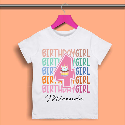 Birthday T-shirt for Girls - #335