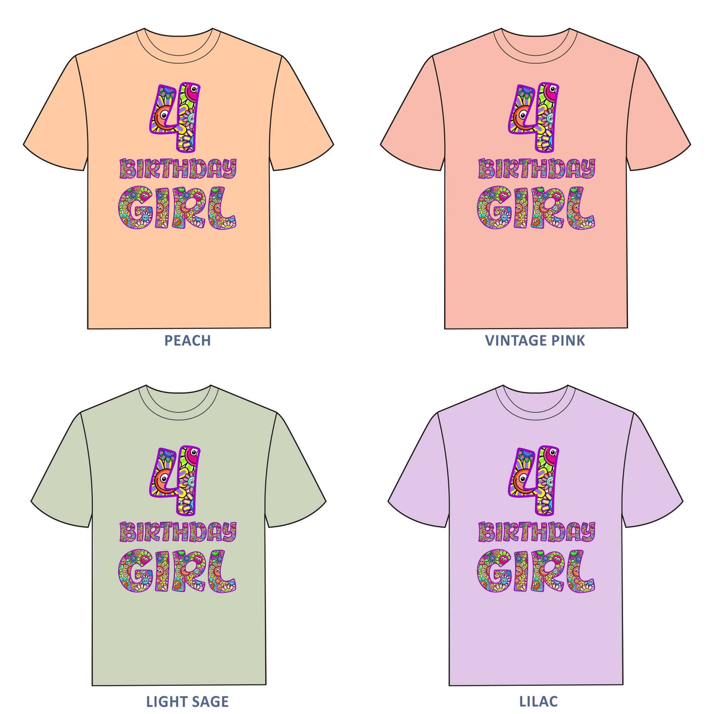 Birthday T-shirt for Girls - #339