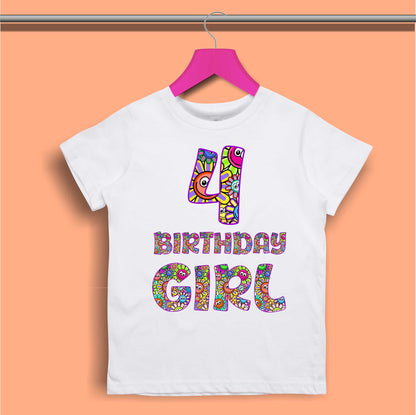 Birthday T-shirt for Girls - #339