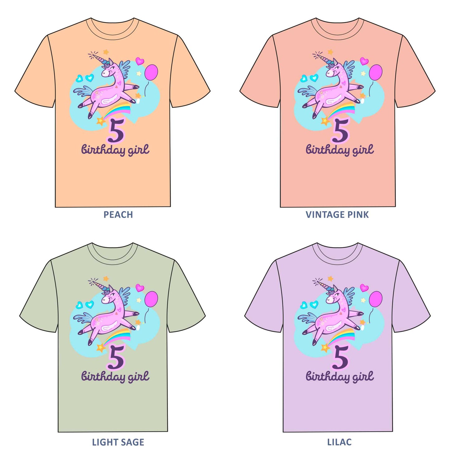 Birthday T-shirt for Girls - #341