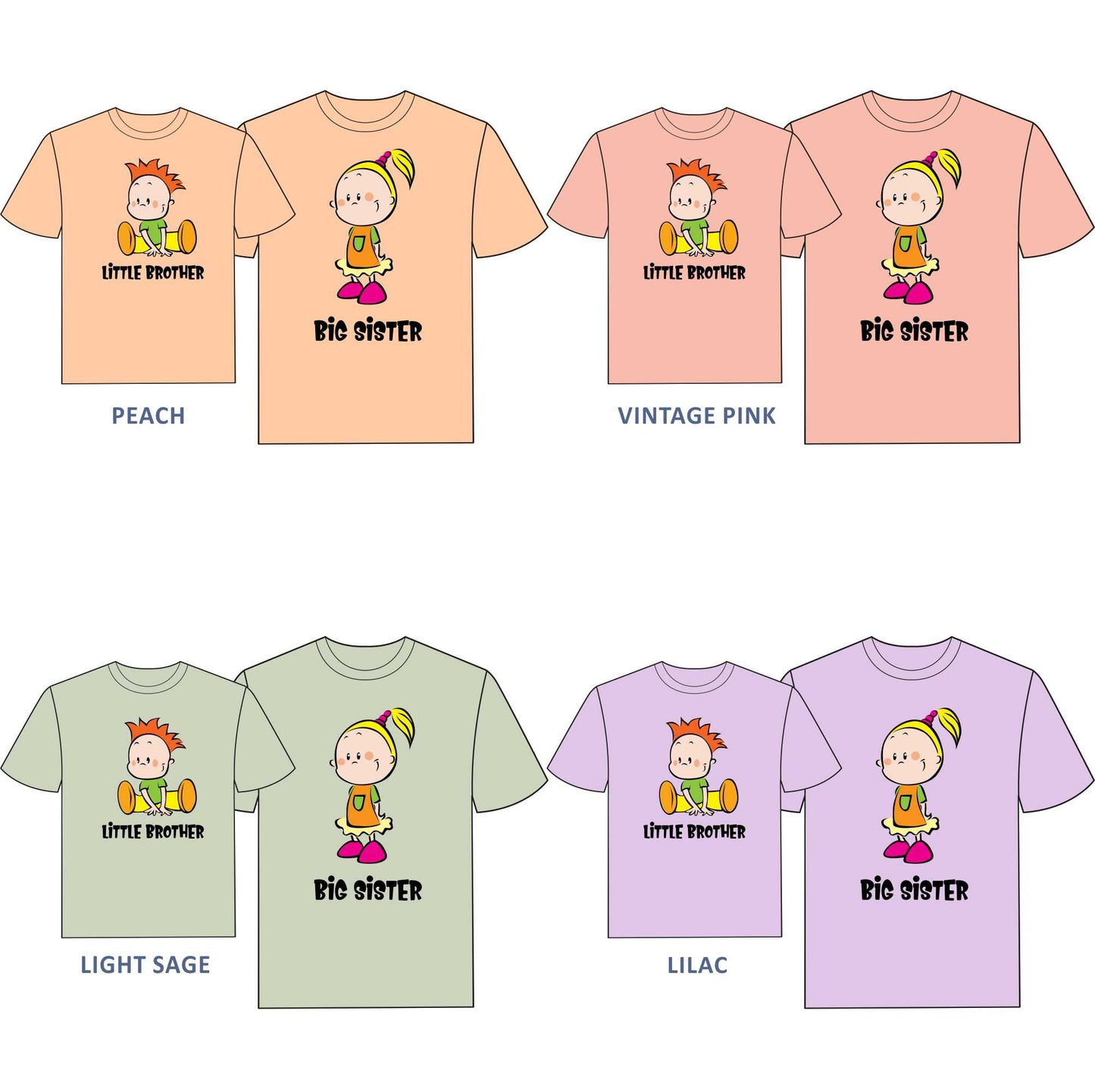 Big Sister, Little Sister T-shirt for Girls - #343