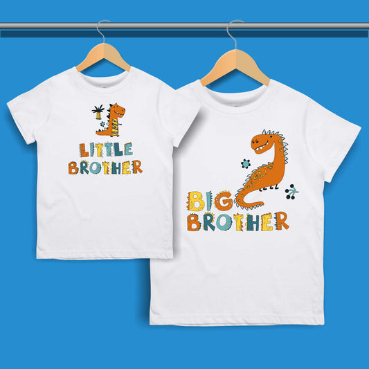 Big Brother Little Brother Dinosaur T-shirt for Boys