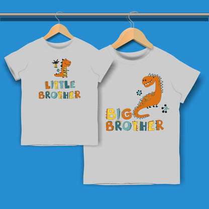 Big Brother Little Brother Dinosaur T-shirt for Boys