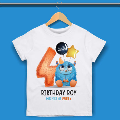 Monsters Birthday T-shirt for Boys