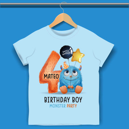 Monsters Birthday T-shirt for Boys