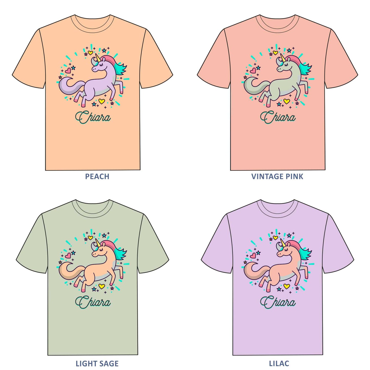 Unicorn T-shirt for Girls - #374