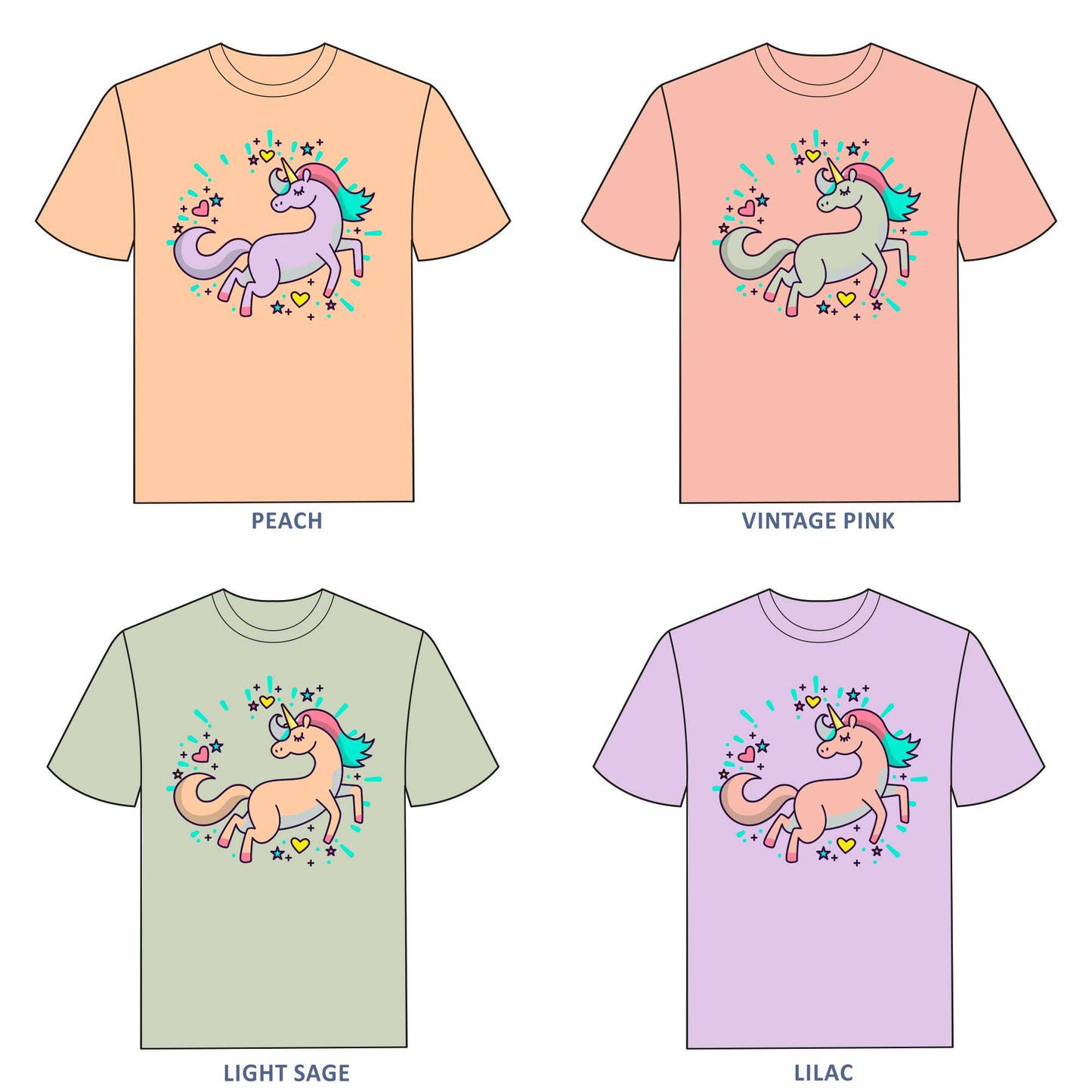 Unicorn T-shirt for Girls - #374