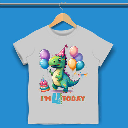 Dinosaur Birthday T-shirt for Boys