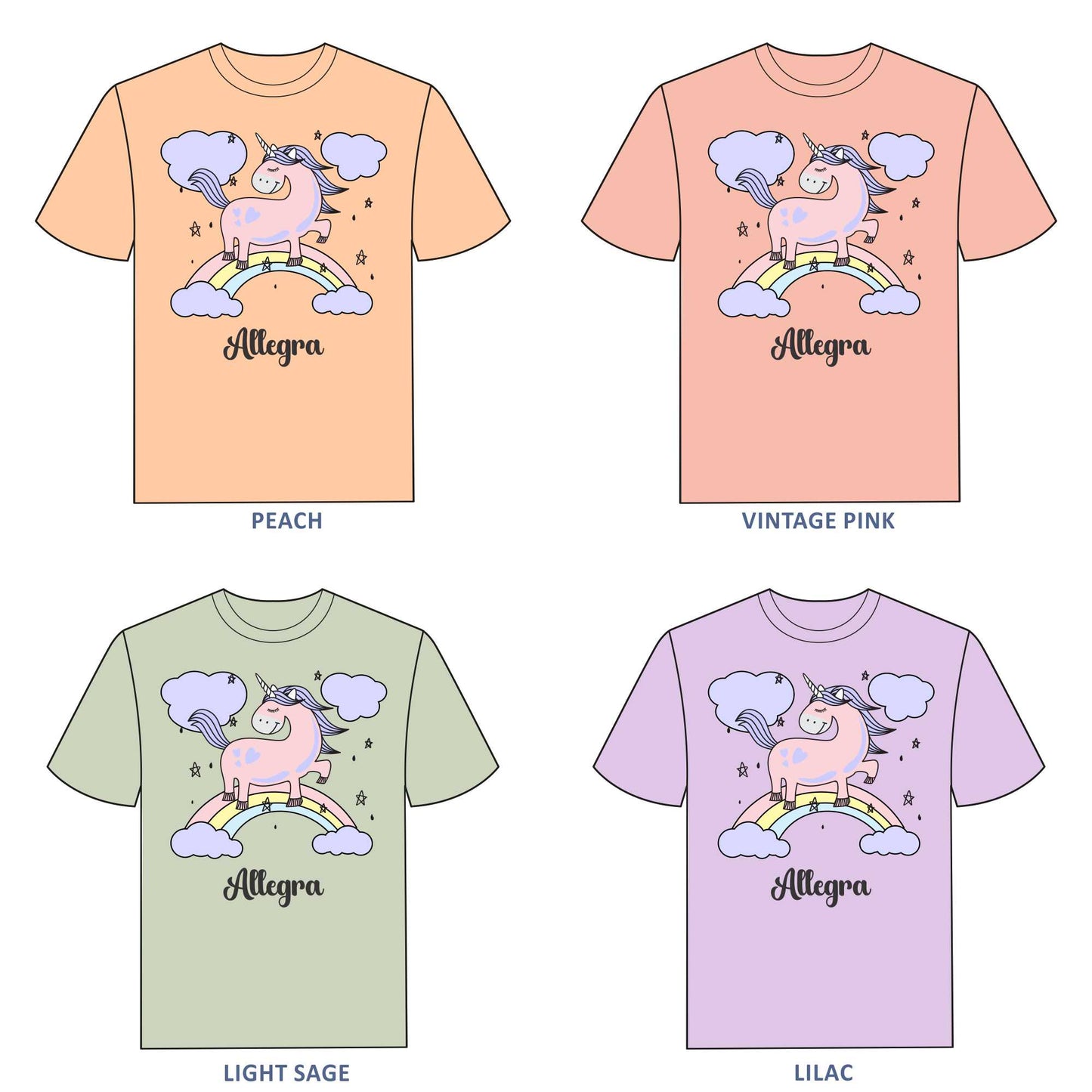 Unicorn T-shirt for Girls - #380