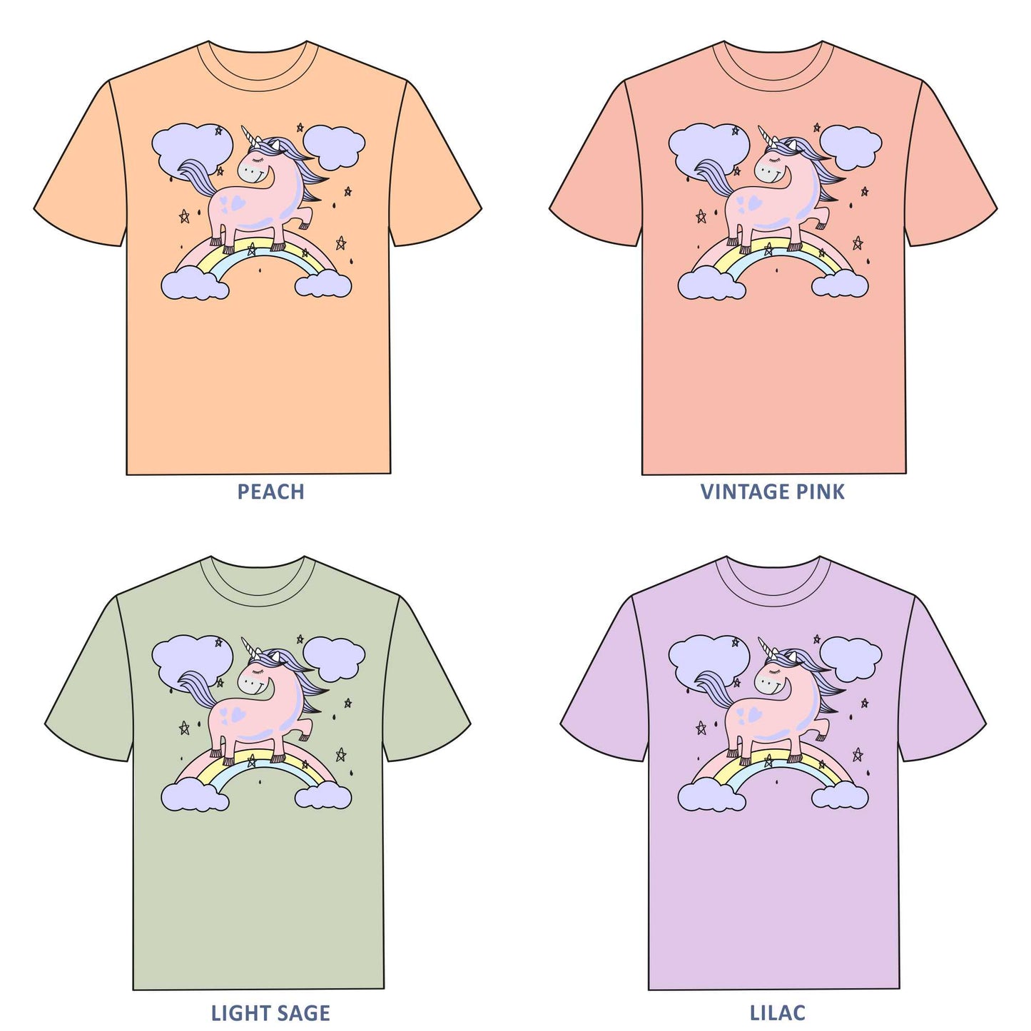 Unicorn T-shirt for Girls - #380