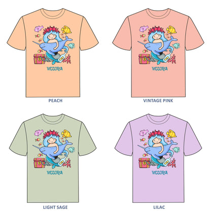 Mermaid Birthday Princess T-shirt for Girls - #384