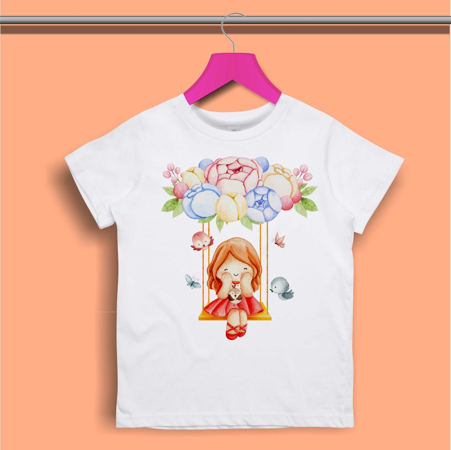 Mermaid Birthday Princess T-shirt for Girls - #385