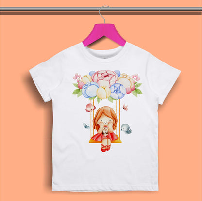 Mermaid Birthday Princess T-shirt for Girls - #385