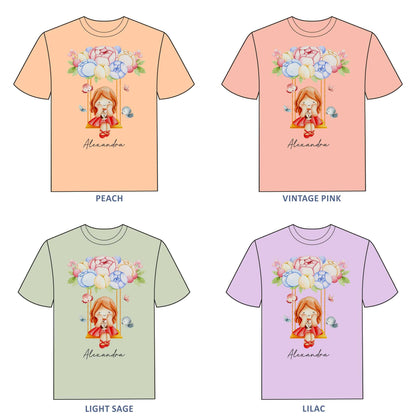 Mermaid Birthday Princess T-shirt for Girls - #385