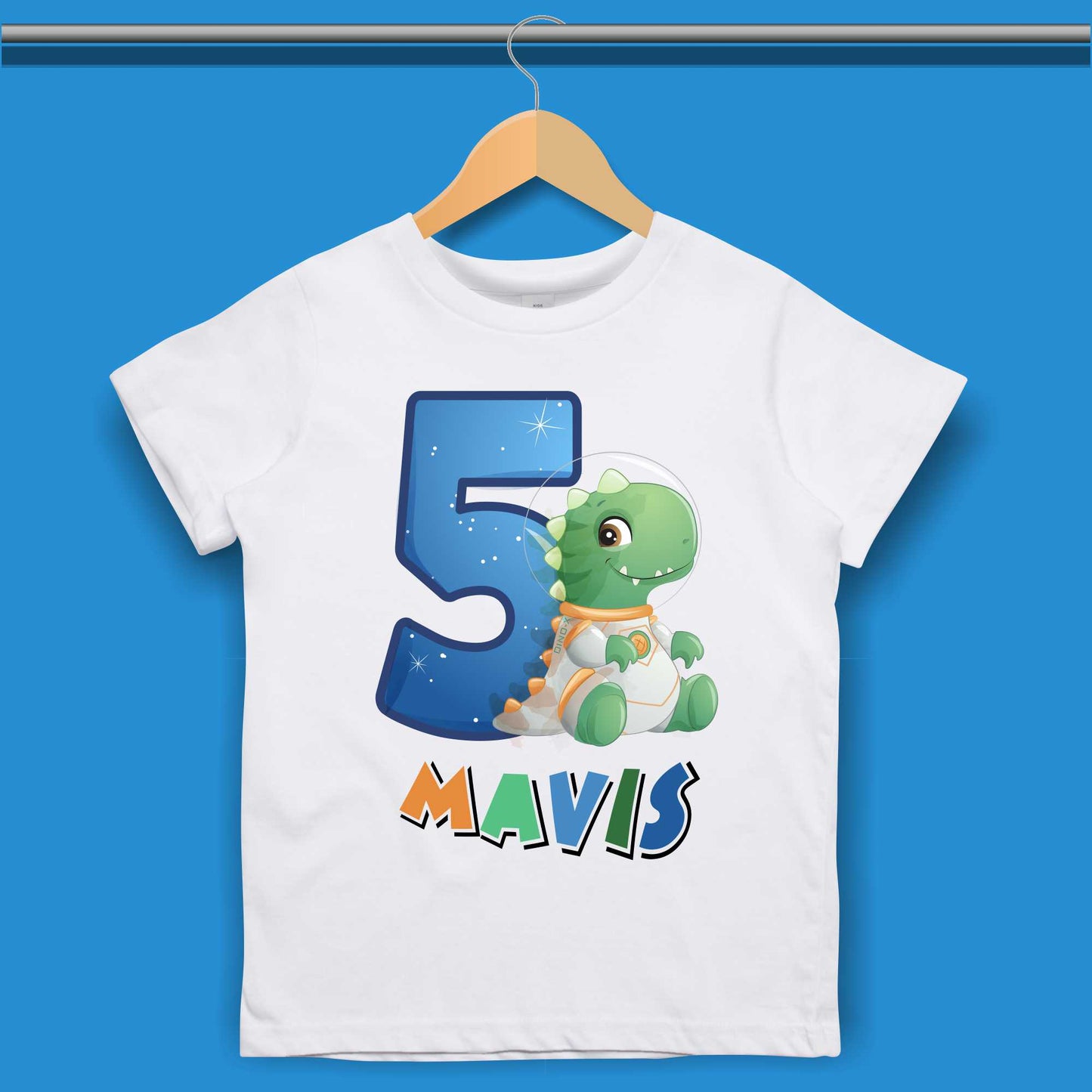 Birthday Dino T-shirt for Boys