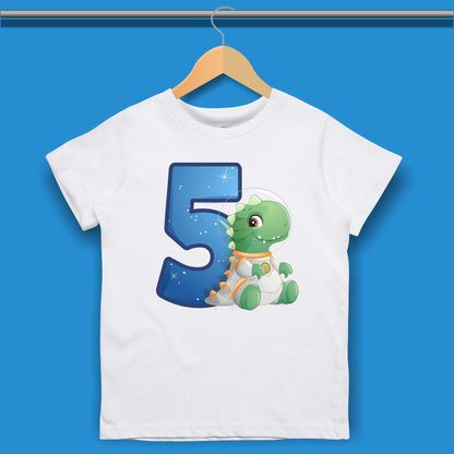 Birthday Dino T-shirt for Boys