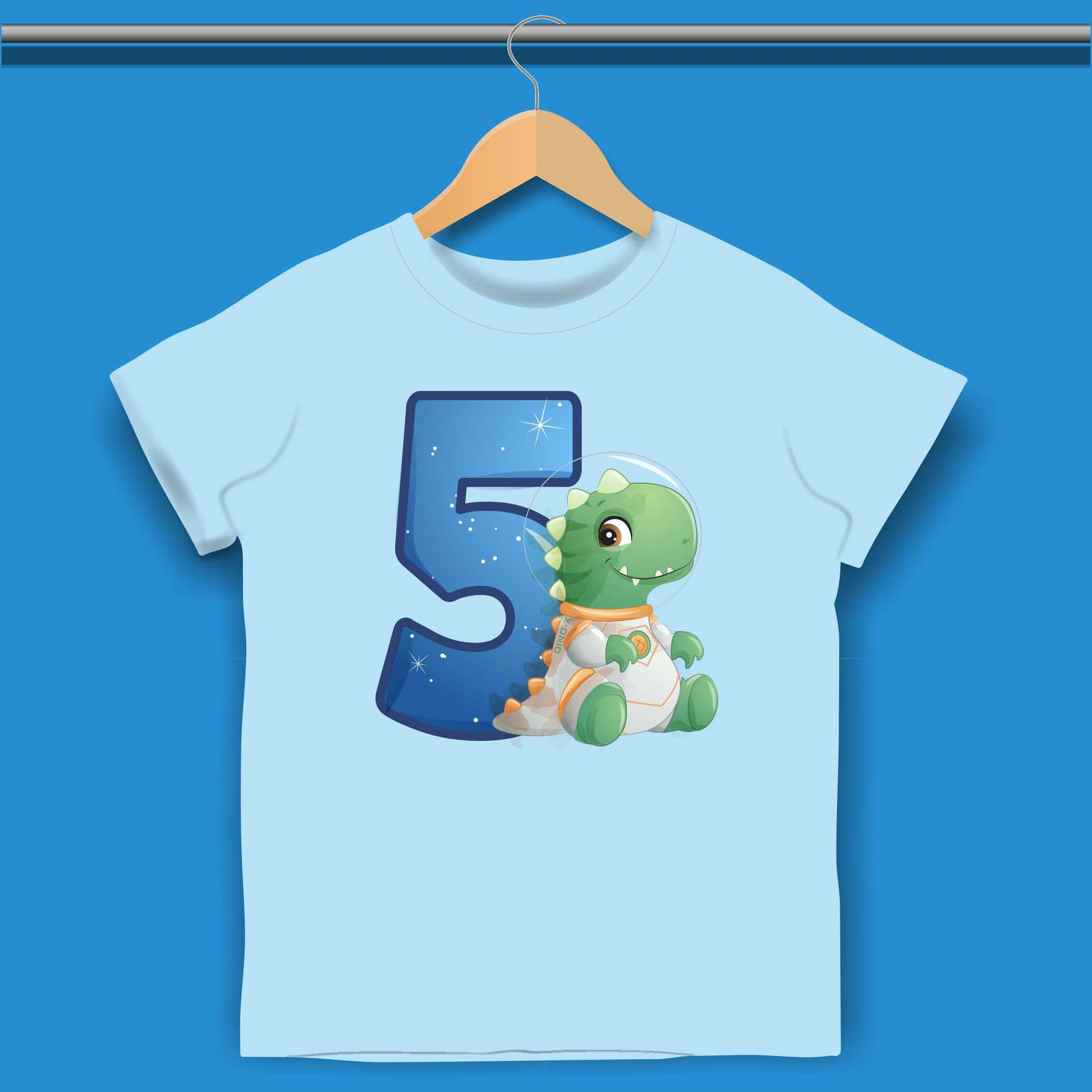 Birthday Dino T-shirt for Boys