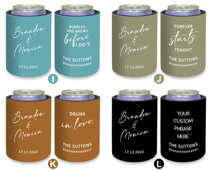 Personalized Stubby Holders Wedding 