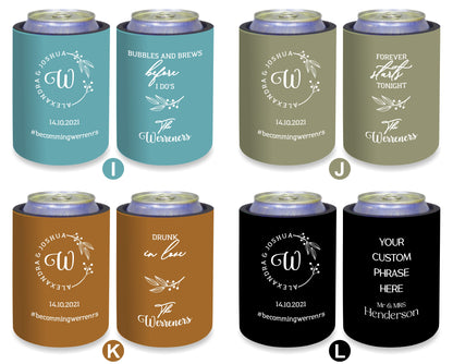 Personalized Wedding Stubby Holder