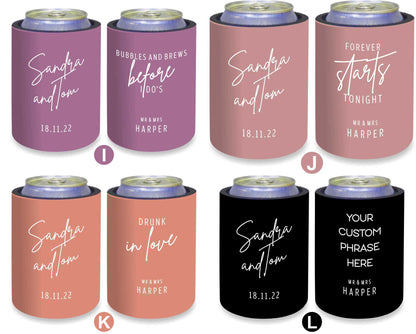 Personalized Stubby Holders Wedding 