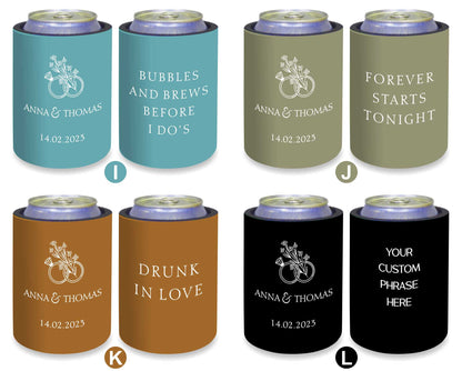 Personalised Stubby Holders Wedding