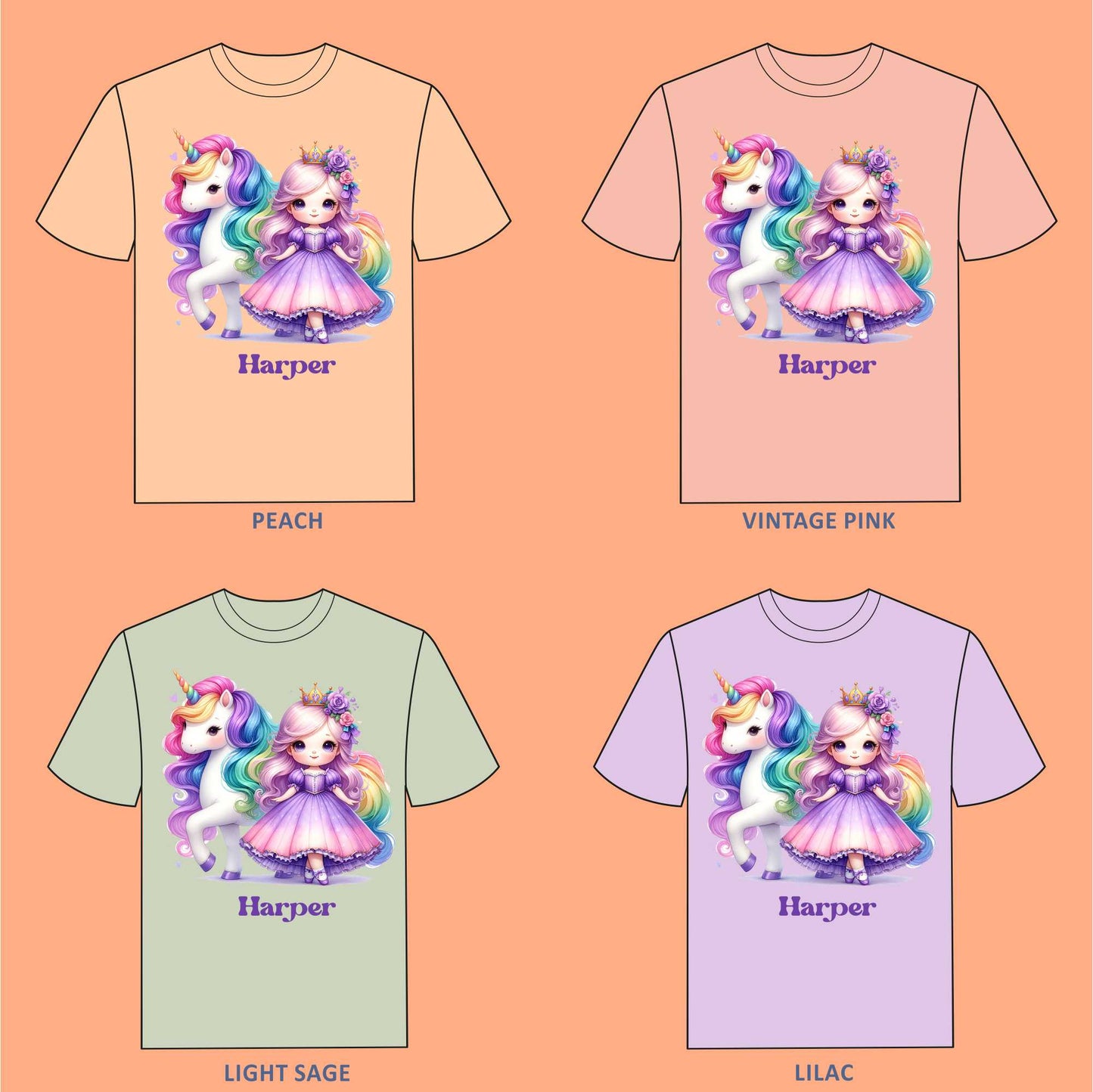 Baby Unicorn T-shirt for Girls - #403