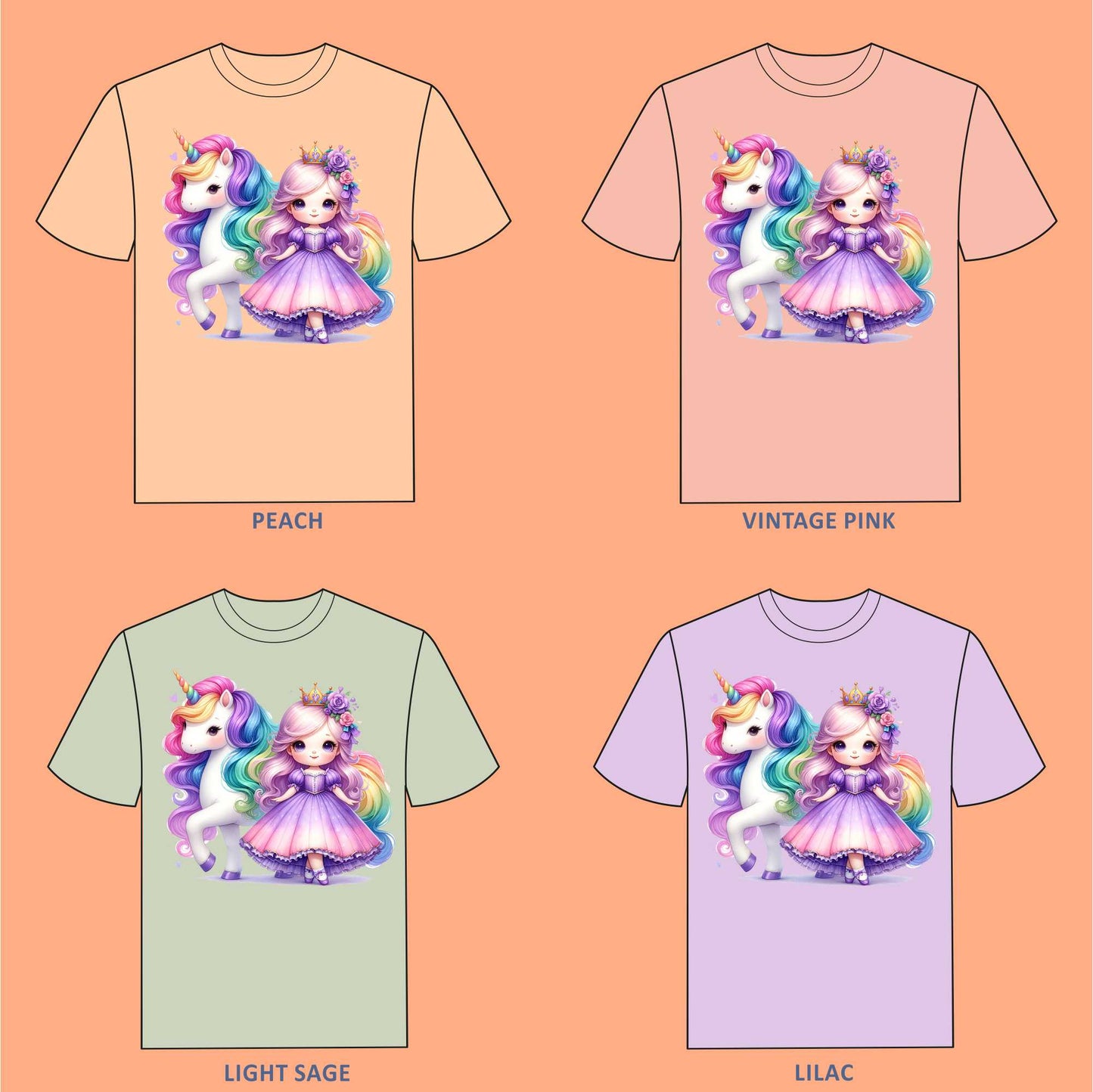 Baby Unicorn T-shirt for Girls - #403