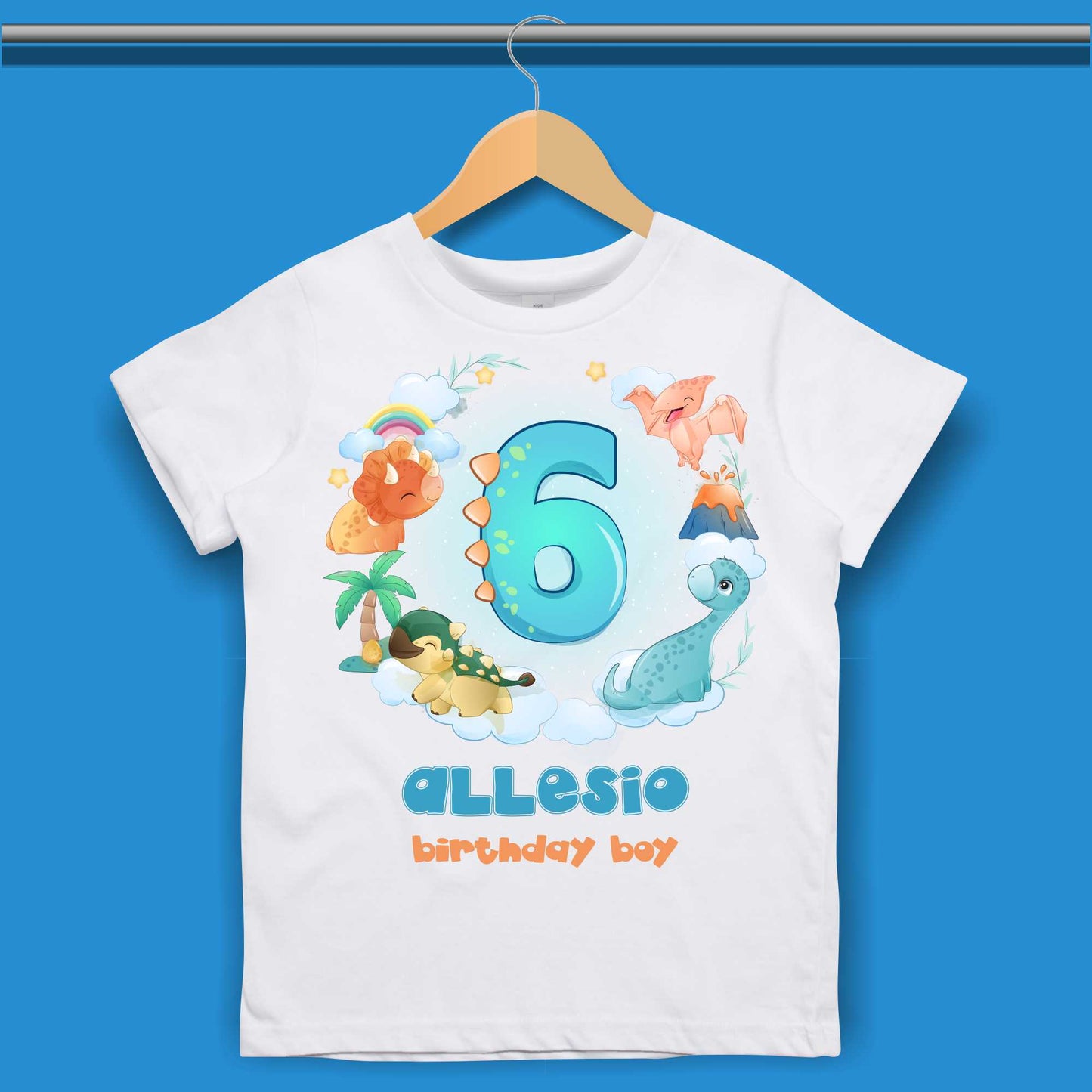 Dinosaur Birthday T-shirt for Boys