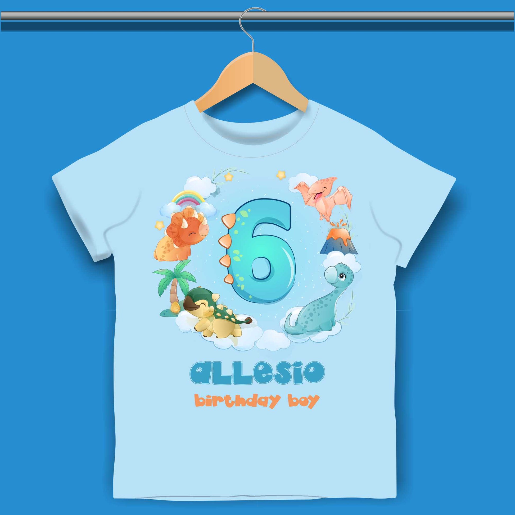 Dinosaur Birthday T-shirt for Boys