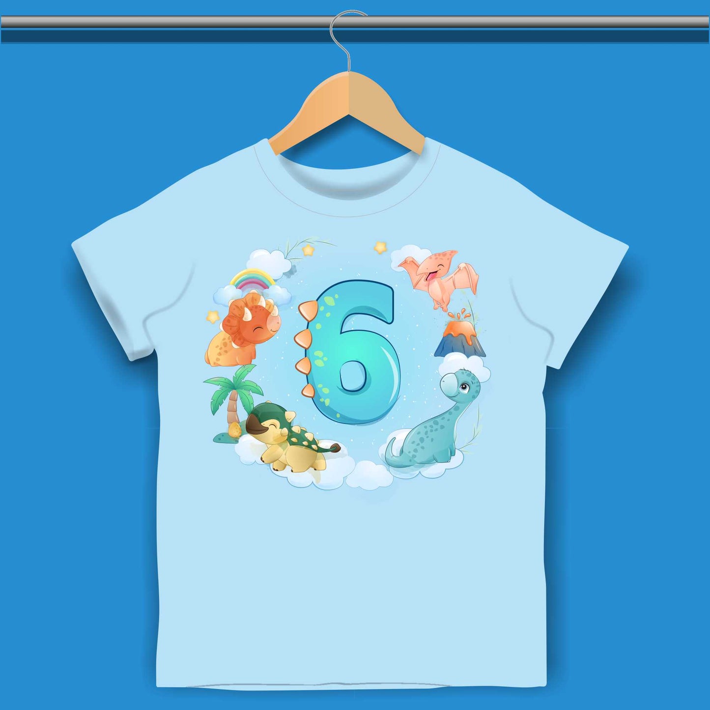 Dinosaur Birthday T-shirt for Boys