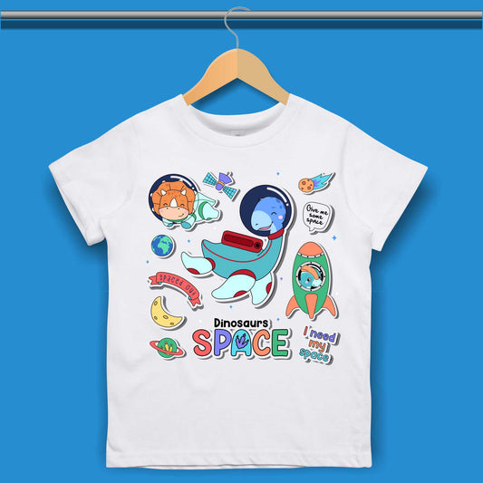 Space Dinosaur T-shirt for Boys