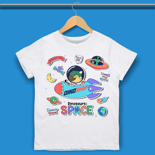 Space Dinosaur T-shirt for Boys