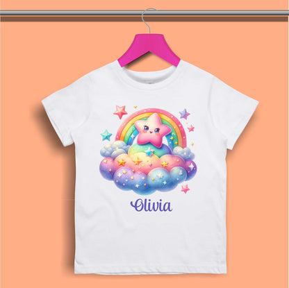 Rainbow T-shirt for Girls - #407