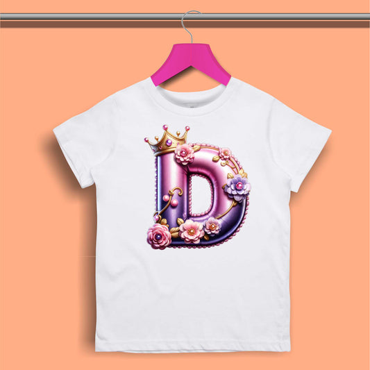 Monogramed T-shirt for Girls - #409