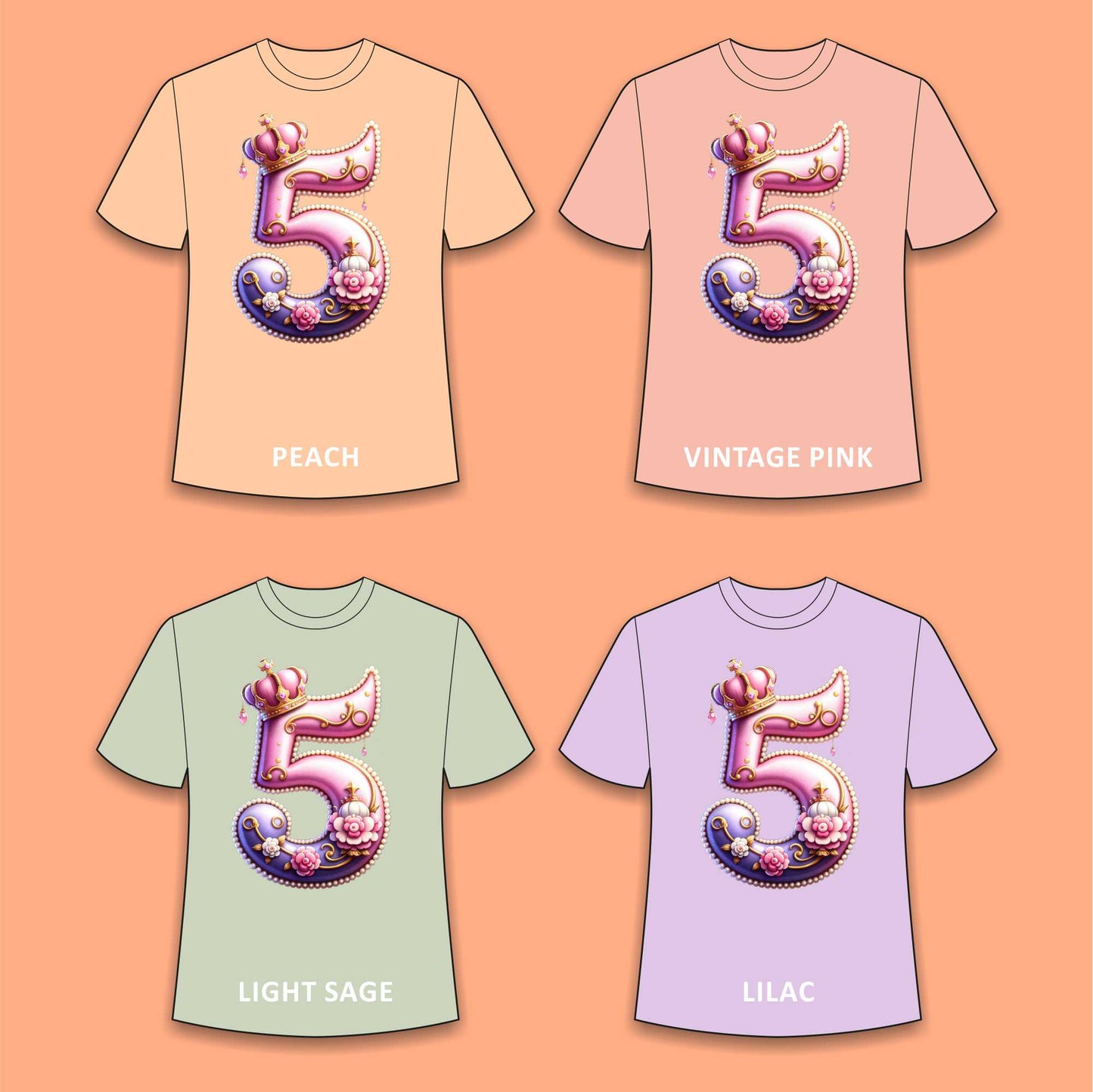 Numbered T-shirt for Girls - #410