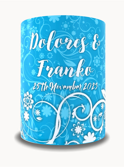 Full Colour Sublimated Wedding Stubby Holder / Can Cooler - Quantity of 20 - Design 41