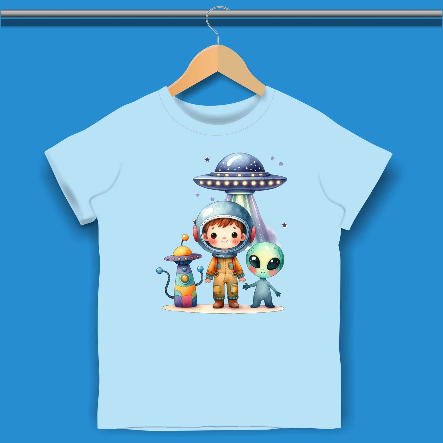 Cartoon Space T-shirt for Boys #428