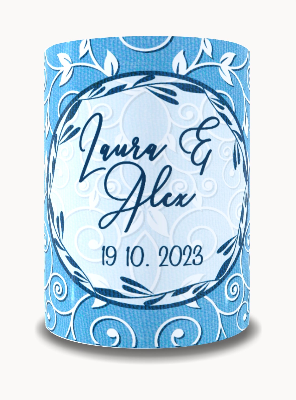 Full Colour Sublimated Wedding Stubby Holder / Can Cooler - Quantity of 20 - Design 42