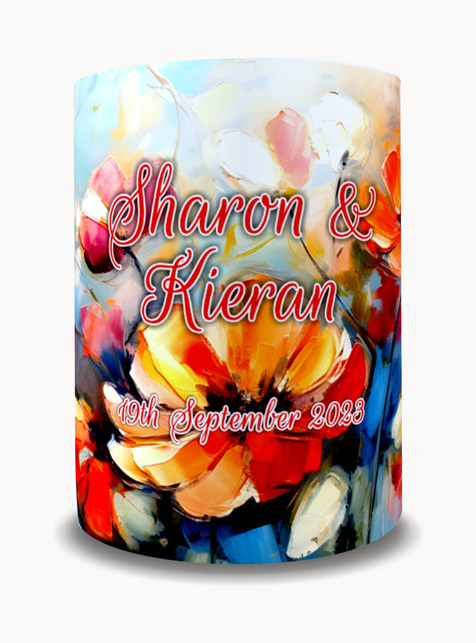 Full Colour Sublimated Wedding Stubby Holder / Can Cooler - Quantity of 20 - Design 48