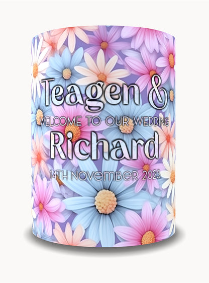 Full Colour Sublimated Wedding Stubby Holder / Can Cooler - Quantity of 20 - Design 51