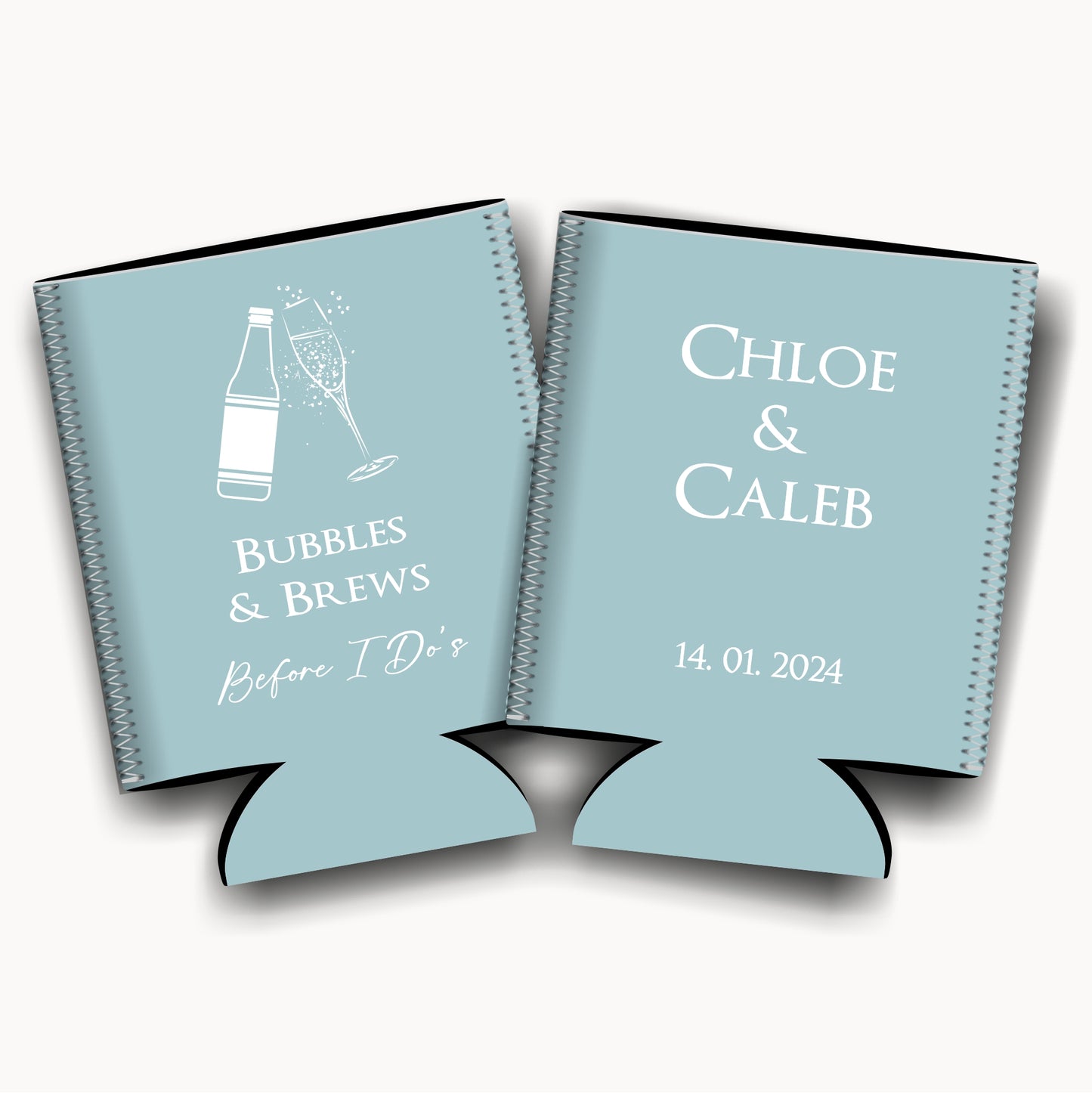 To have and to hold. Personalized Flat-Pack Collapsible Wedding Stubby Holders / Can Cooler. Wedding Favors. - Quantity of 20 - Design #60 - FREE SHIPPING