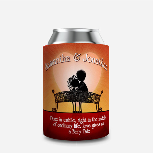 Full Colour Sublimated Wedding Stubby Holder / Can Cooler - Quantity of 20 - Design 66