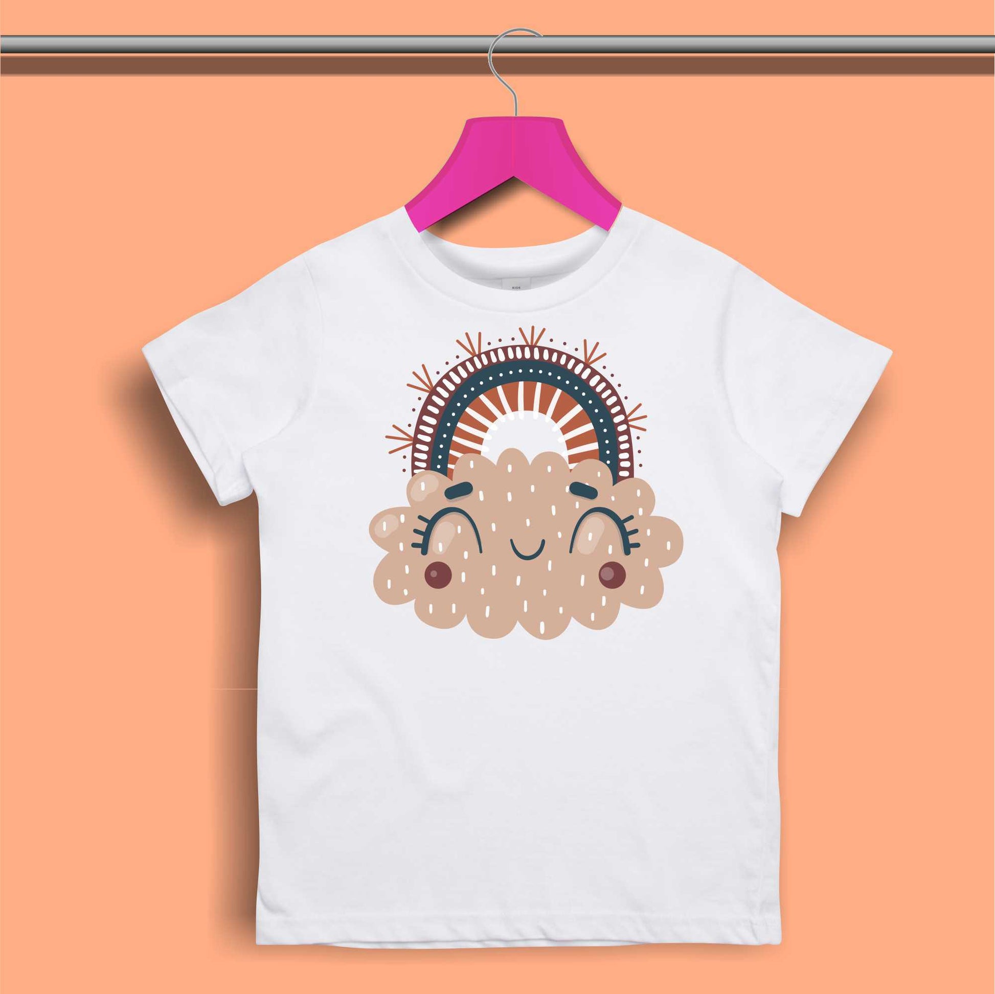 Boho Rainbow T-Shirt for Girls