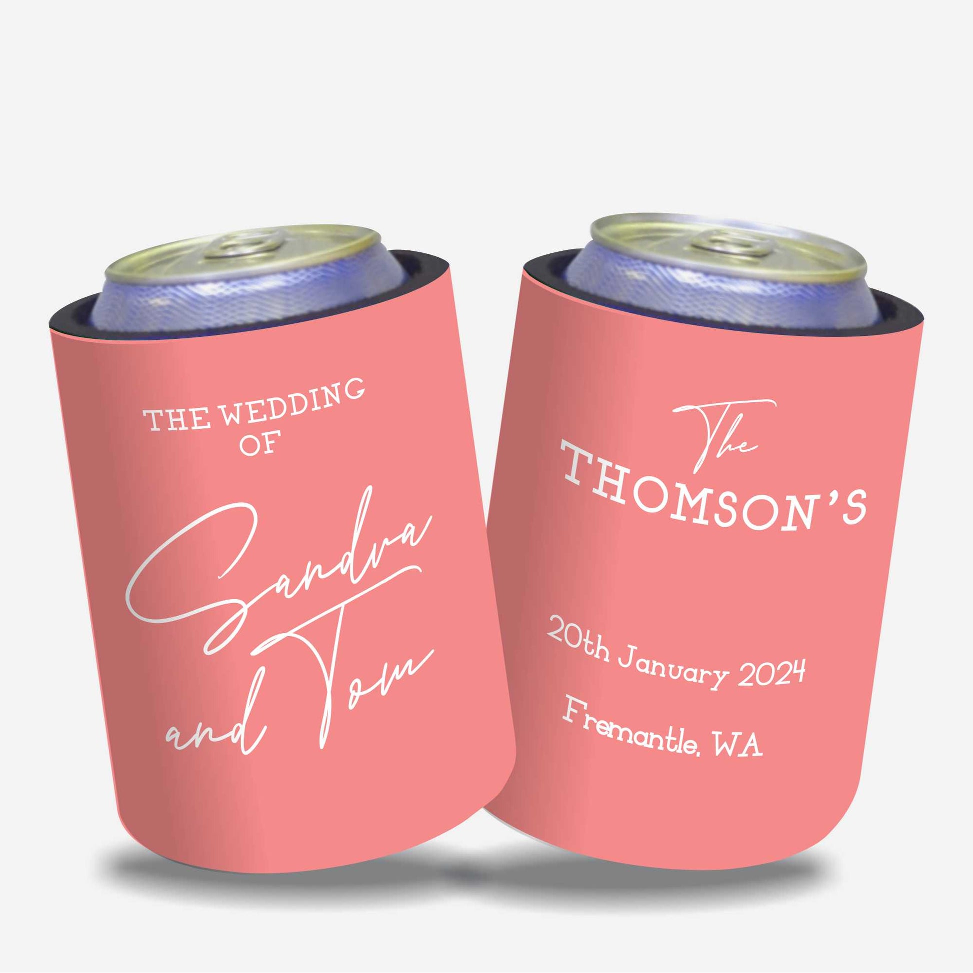 Personalised Stubby Holder Wedding 