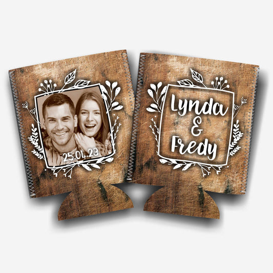 Colapsible flat-pack stubby holders wedding