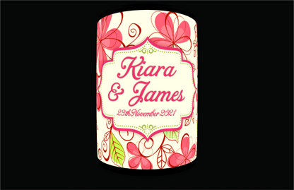 Full Colour Sublimated Wedding Stubby Holder / Can Cooler - Quantity of 20 - Design 73