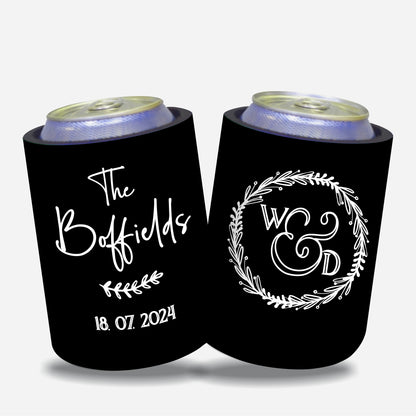 Personalized Wedding Stubby Holders. - Quantity 20 - #74 - FREE EXPRESS SHIPPING