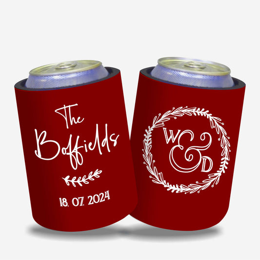 Quantity 10 - Personalised Stubby Holders - Wedding - #74 - FREE SHIPPING