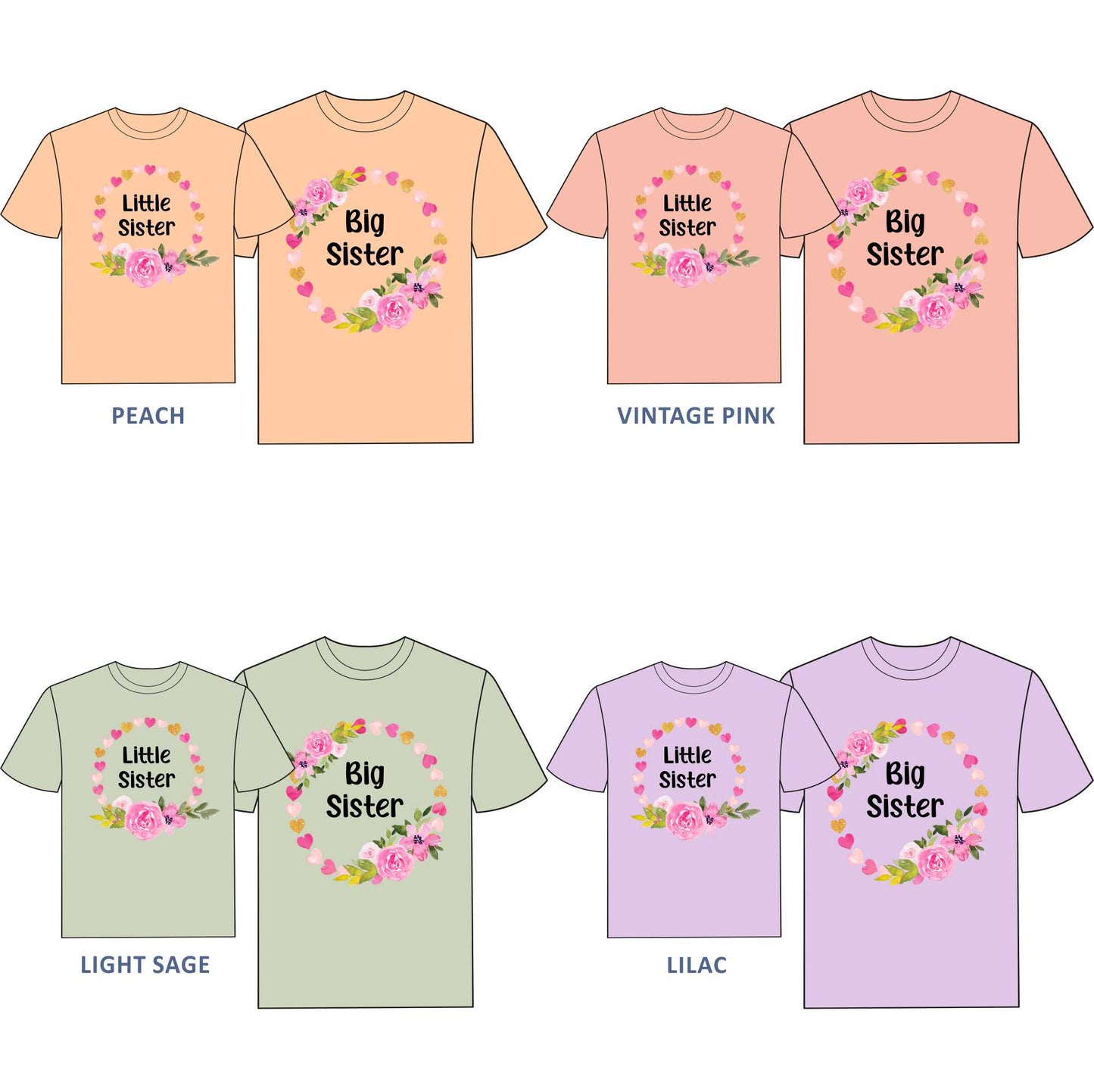 Big Sister, Little Sister T-shirt for Girls