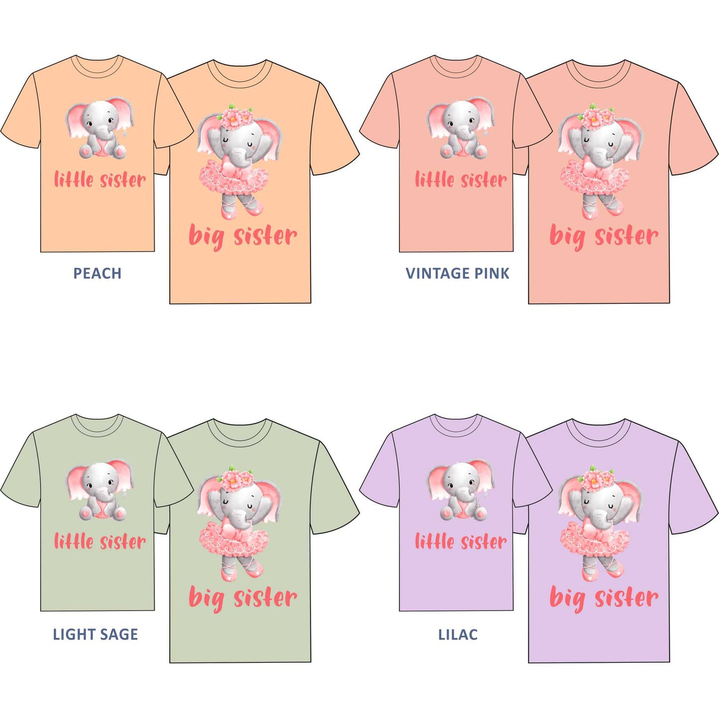 Big Sister, Little Sister T-shirt for Girls